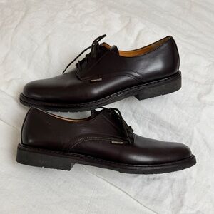 Mephisto Marlon Men's Lace-Up Derby Loafers In Dark Brown Leather Size US 12